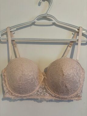Carisma Lace Underwire Balconette Bra - Blush Pink 38DD